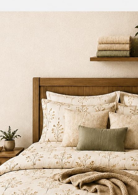 Soot and Sage styled bedroom